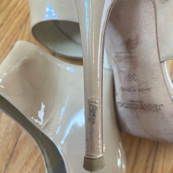 Nude Patent Jimmy Choo Heels - Picture 6 of 6